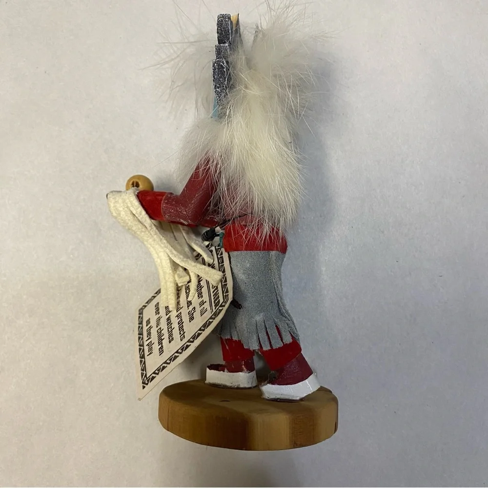 Crow Mother Kachina Handmade Navajo Dine Tribe Signed Marked Art Decor NWT